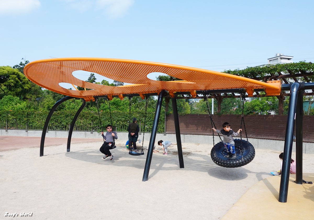 【新北特色公園】鶯歌永吉公園 親子公園/三層樓旋轉溜滑梯/3D彩繪/炮仗花拱門走廊 - 第9張圖