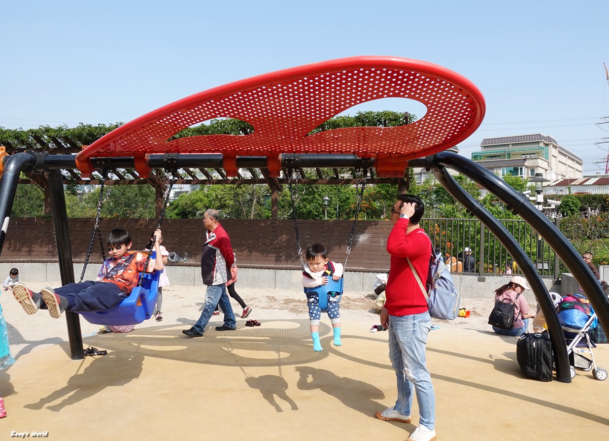 【新北特色公園】鶯歌永吉公園 親子公園/三層樓旋轉溜滑梯/3D彩繪/炮仗花拱門走廊 - 第10張圖