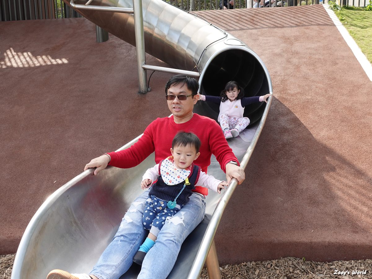 【新北特色公園】鶯歌永吉公園 親子公園/三層樓旋轉溜滑梯/3D彩繪/炮仗花拱門走廊 - 第20張圖