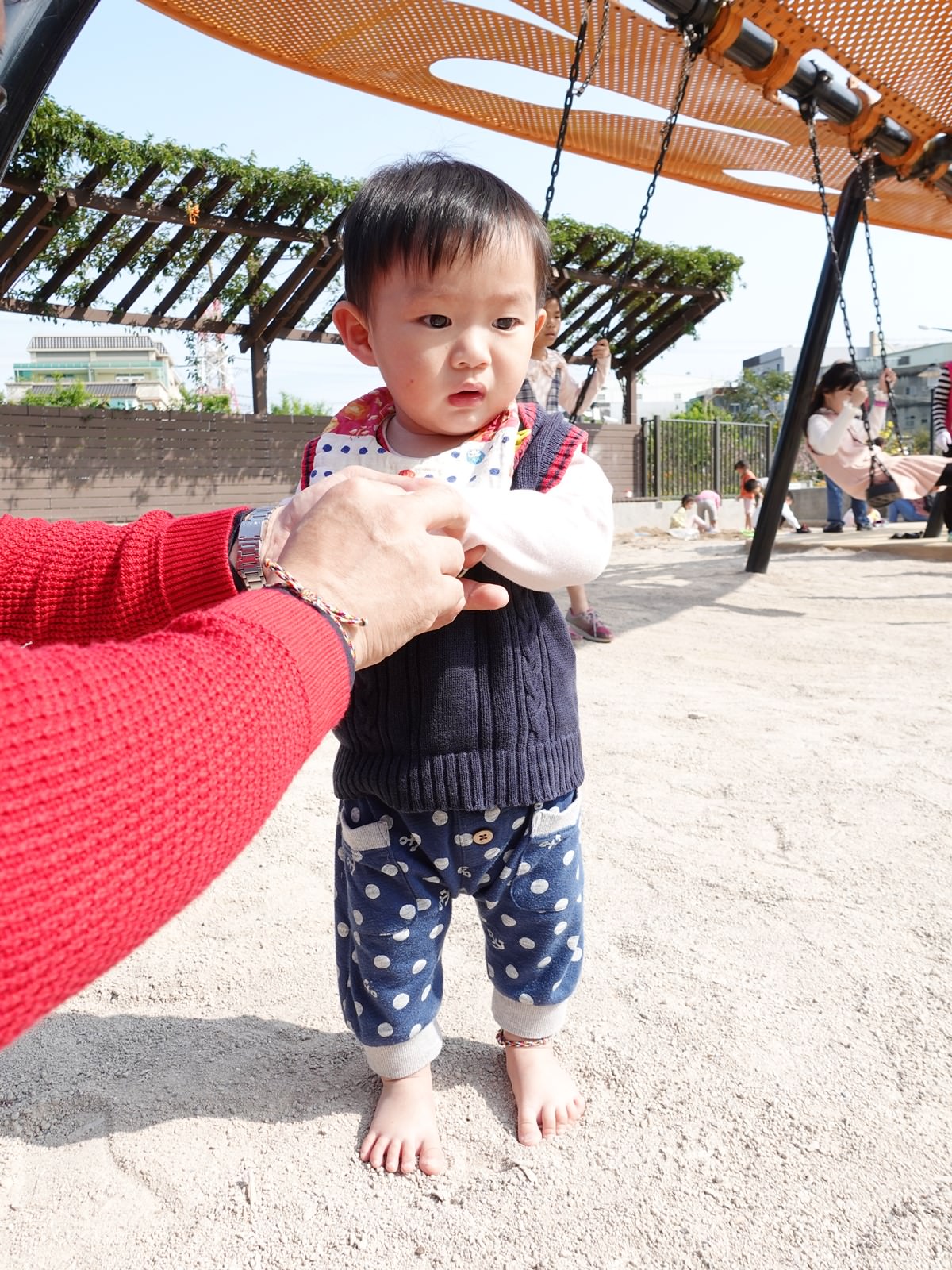 【新北特色公園】鶯歌永吉公園 親子公園/三層樓旋轉溜滑梯/3D彩繪/炮仗花拱門走廊 - 第13張圖