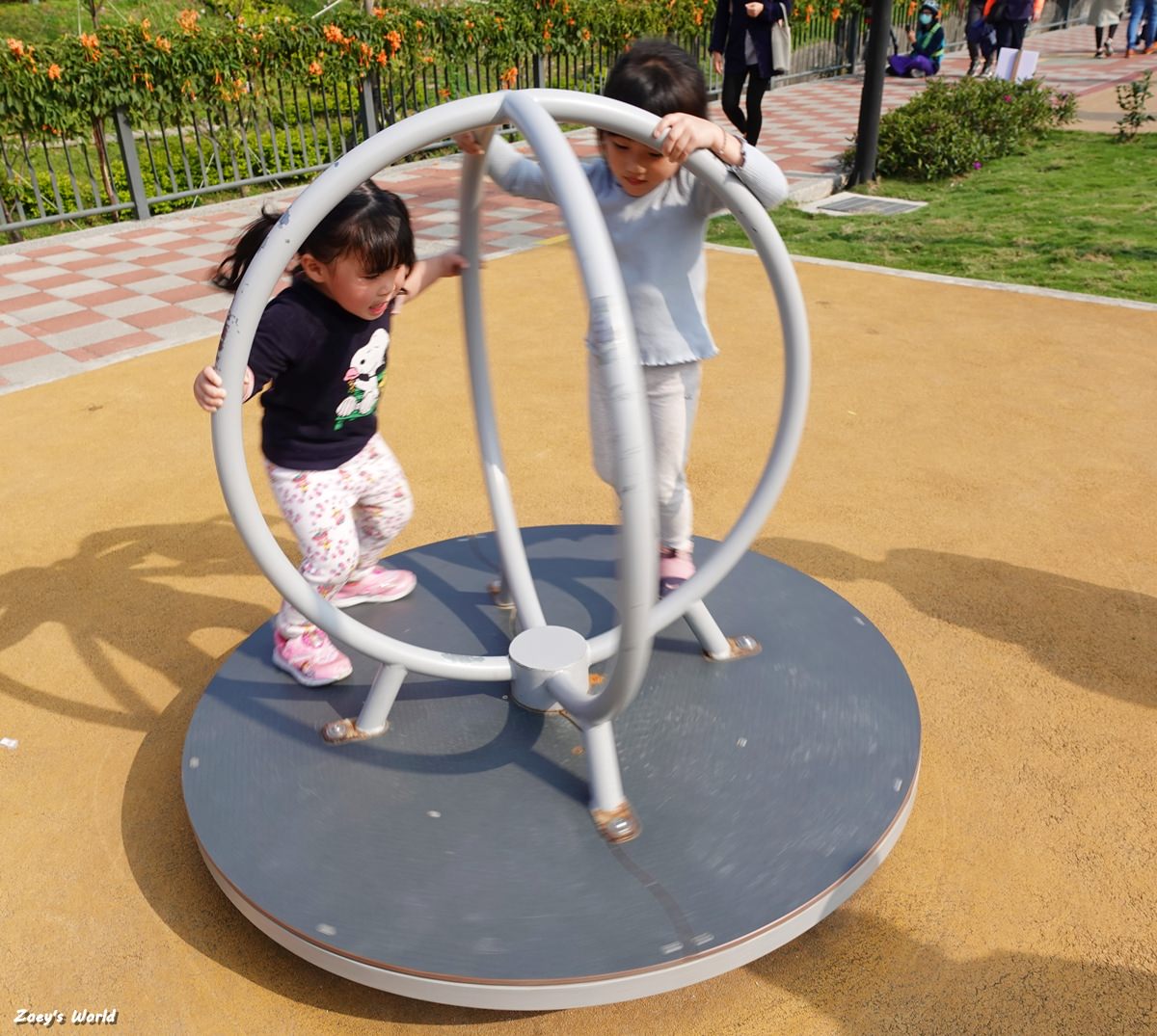 【新北特色公園】鶯歌永吉公園 親子公園/三層樓旋轉溜滑梯/3D彩繪/炮仗花拱門走廊 - 第16張圖