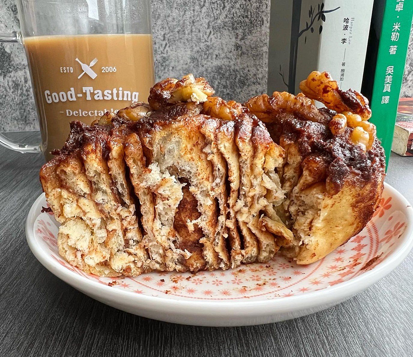 轉轉培根bakingbaking 焦糖核桃肉桂捲 肉桂捲控不能錯過/雙連站肉桂捲工作室可宅配 - 第6張圖