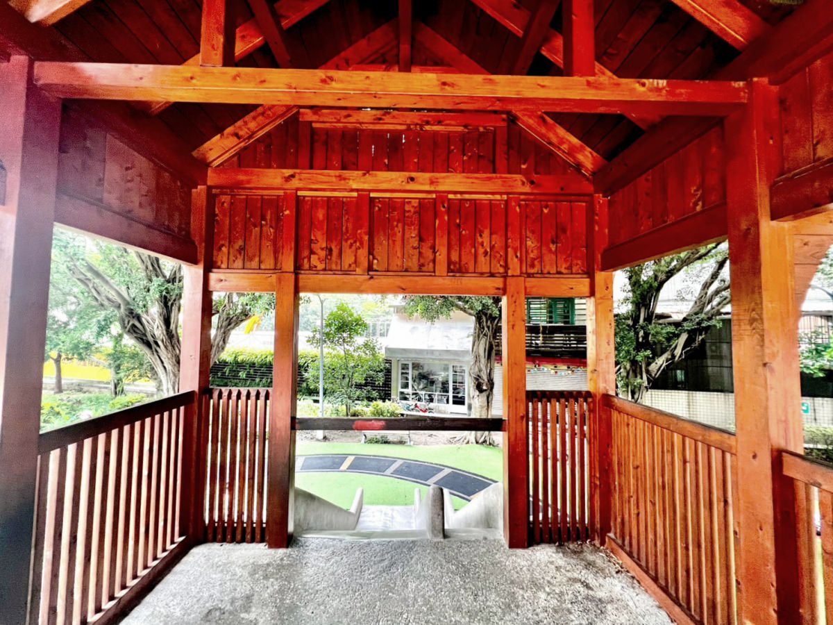 台北北投親子公園|長安公園 可愛小火車站公園,迷你火車鐵道溜滑梯超好玩 - 第8張圖