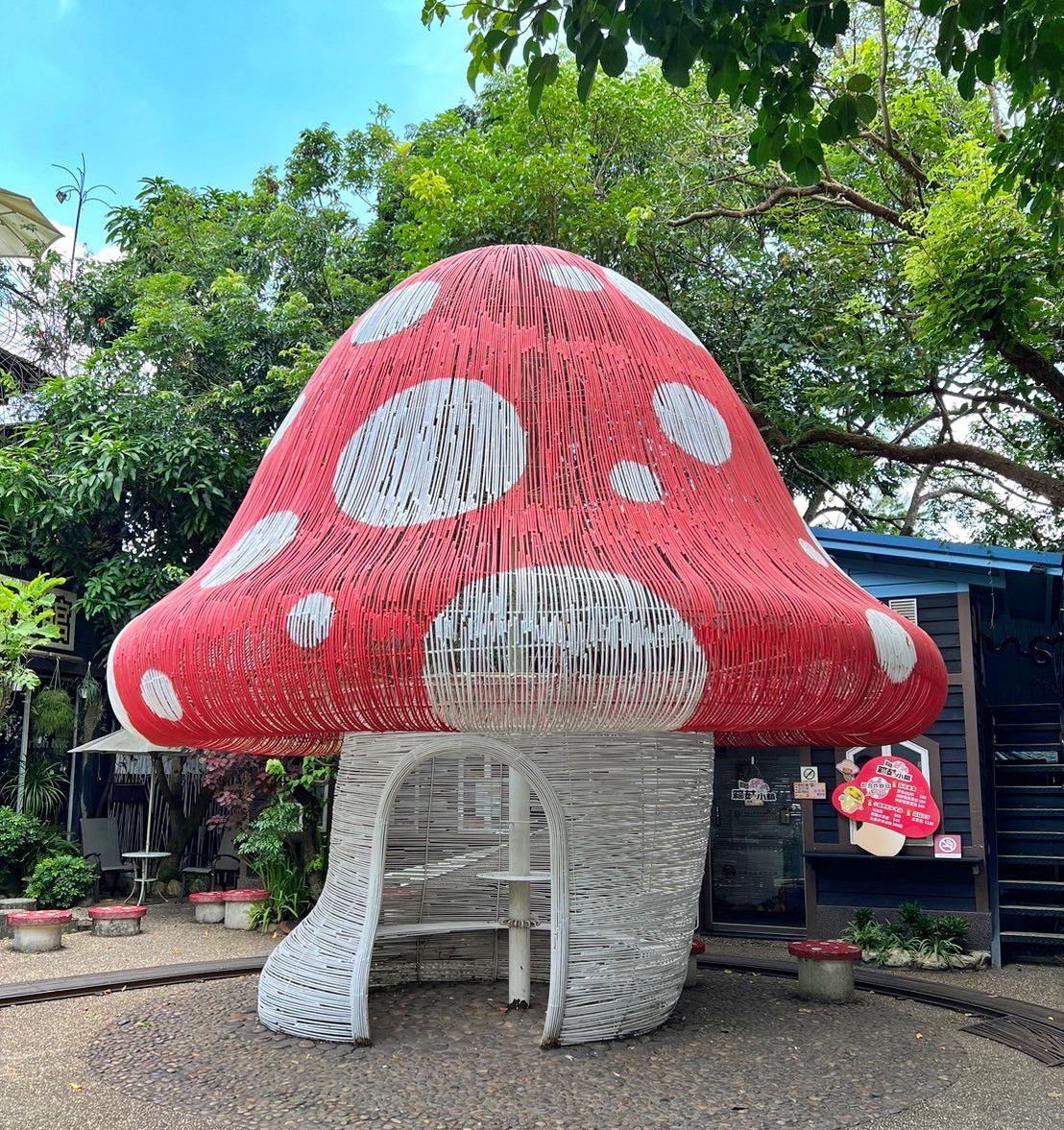 台中親子景點|大坑紙箱王創意園區 樹屋溜滑梯、天空步道讓你玩到不想回家 - 第23張圖