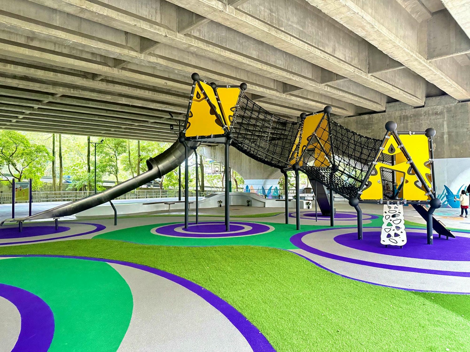 林森橋下兒童遊戲場 2025新開幕橋下公園/汐止親子雨天備案 - 第9張圖